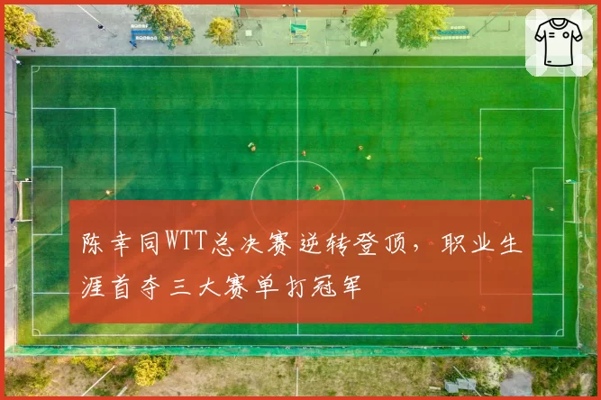 陈幸同WTT总决赛逆转登顶，职业生涯首夺三大赛单打冠军